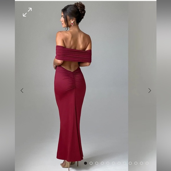 Babyboo Belinda Maxi Dress Burgundy Size XS BNWT 🌹 - Picture 3 of 6